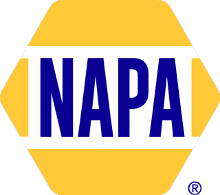 Now sold at NAPA auto parts logo.
