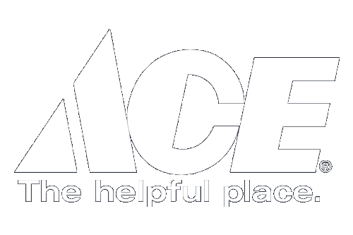 Ace Hardware store logo in white.