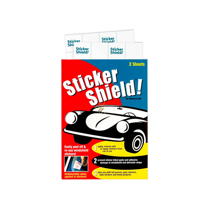 Buy sticker shield 1 pack which includes two sheets of 4 by 6 removable adhesive film.