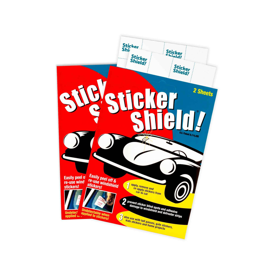 Buy sticker shield 1 pack including four sheets of 4 by 6 removable adhesive film.